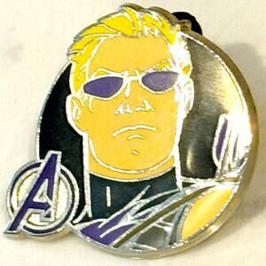 Disney Avengers Hawkeye "Super Heroes Face" Enamel Pin trading collectible